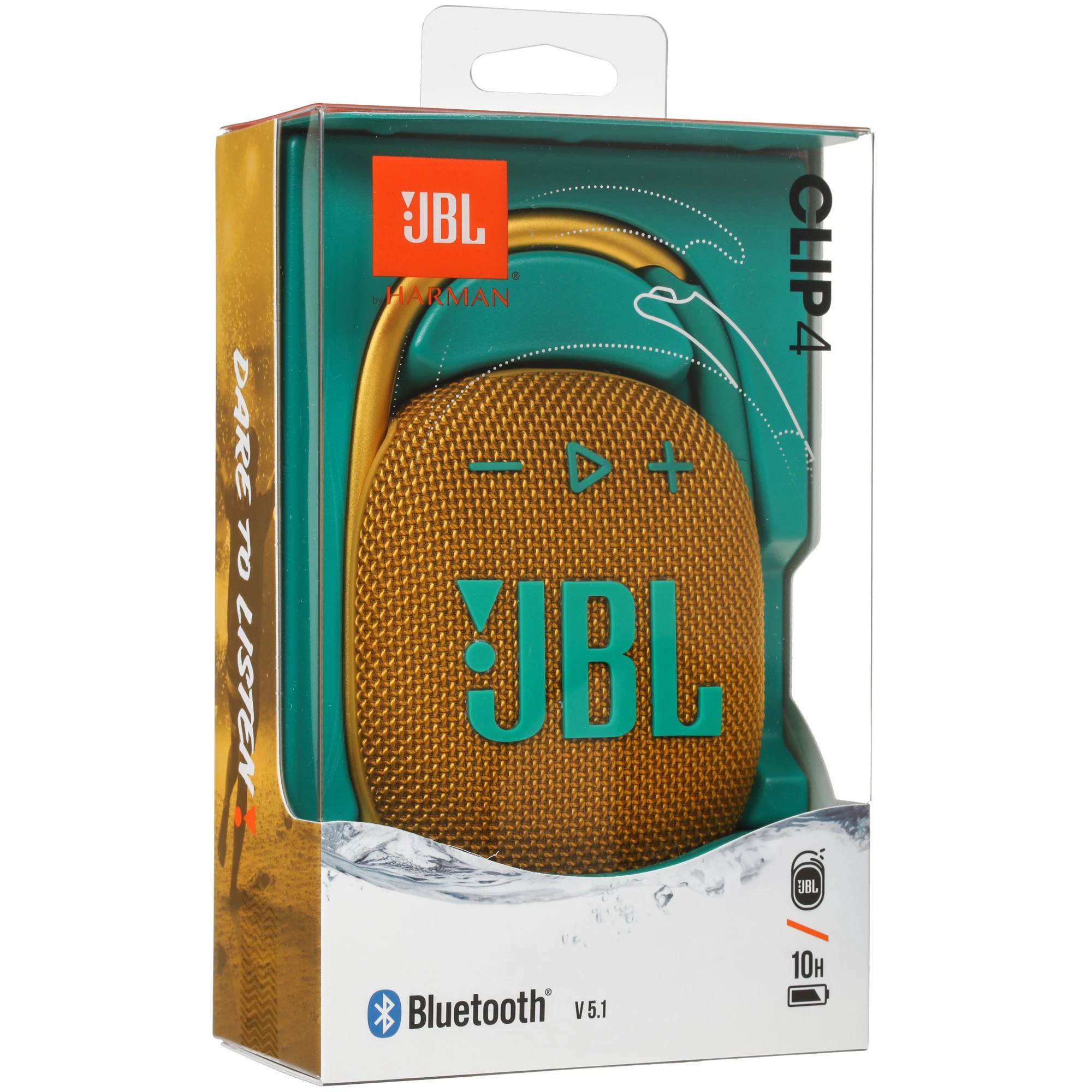 Портативная колонка JBL Clip 4 Желтый