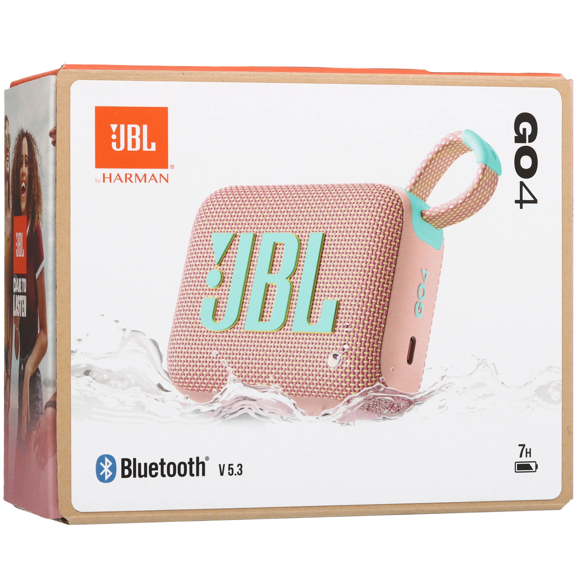 Портативная колонка JBL GO 4 голубой/розовый