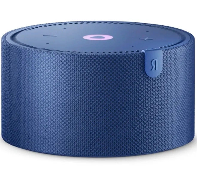 Умная колонка Яндекс Станция Мини 2 без часов, Синий сапфир