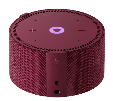 Умная колонка Яндекс Станция Мини 2 с часами, Красный гранат