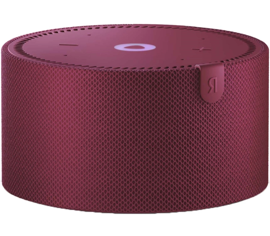 Умная колонка Яндекс Станция Мини 2 без часов, Красный гранат