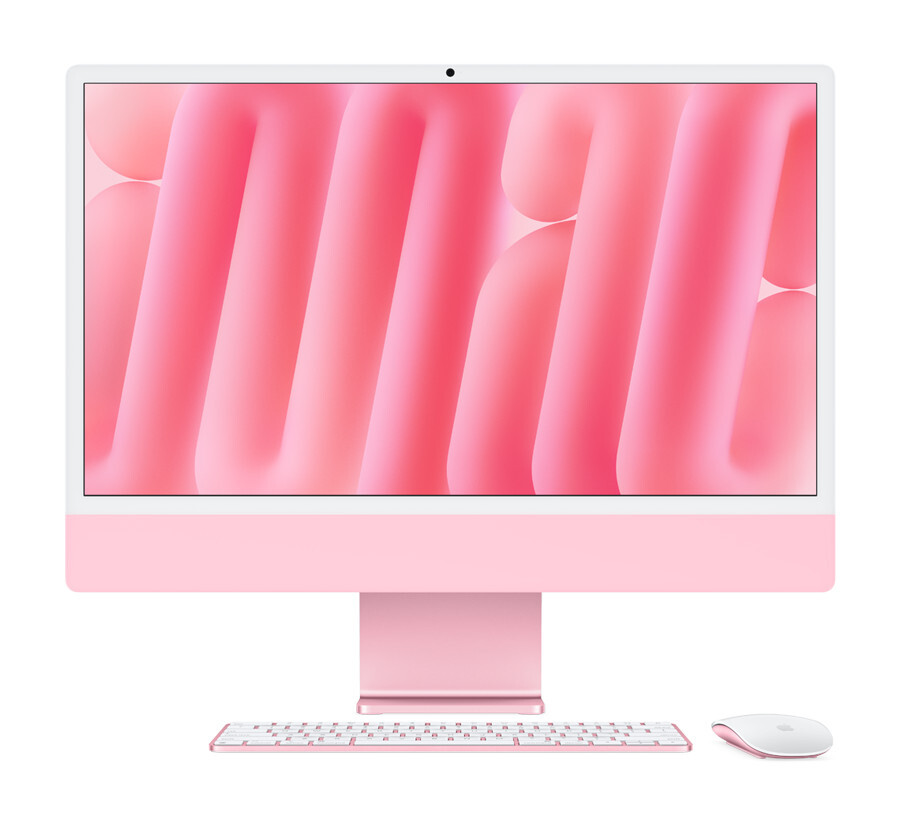 Моноблок Apple iMac 24 (2024) M4 16/256 ГБ Розовый (MWUG3) 8C CPU / 8C GPU