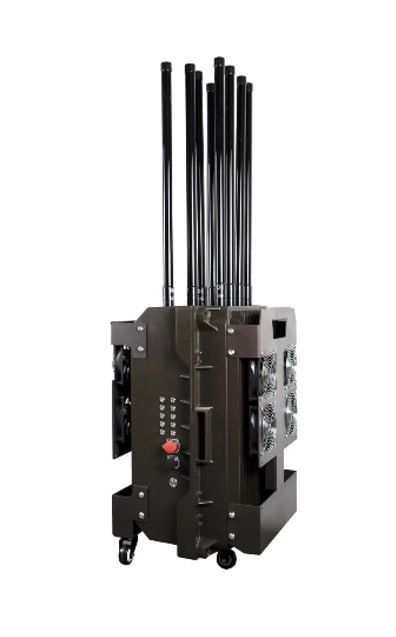 Подавитель дронов "Гром" 14 каналов 800W, Металлический кейс