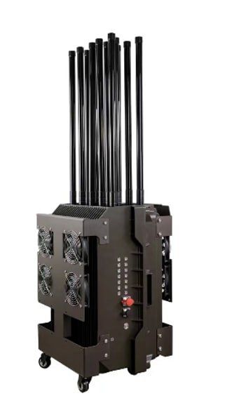 Подавитель дронов "Гром" 14 каналов 800W, Металлический кейс