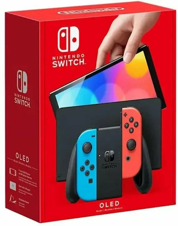 Nintendo Switch OLED Neon blue/red