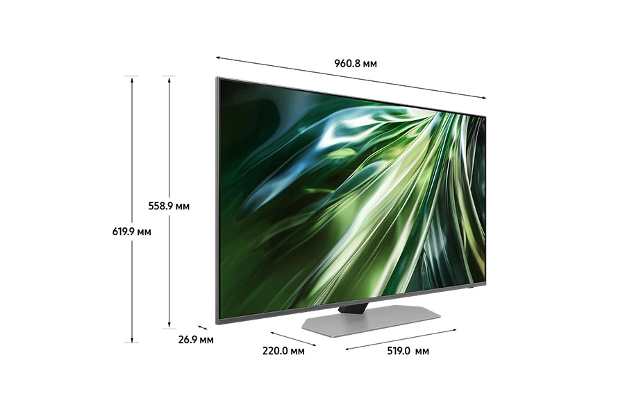 Телевизор Samsung 43" (109 см) QE43QN90DAUXRU серебристый