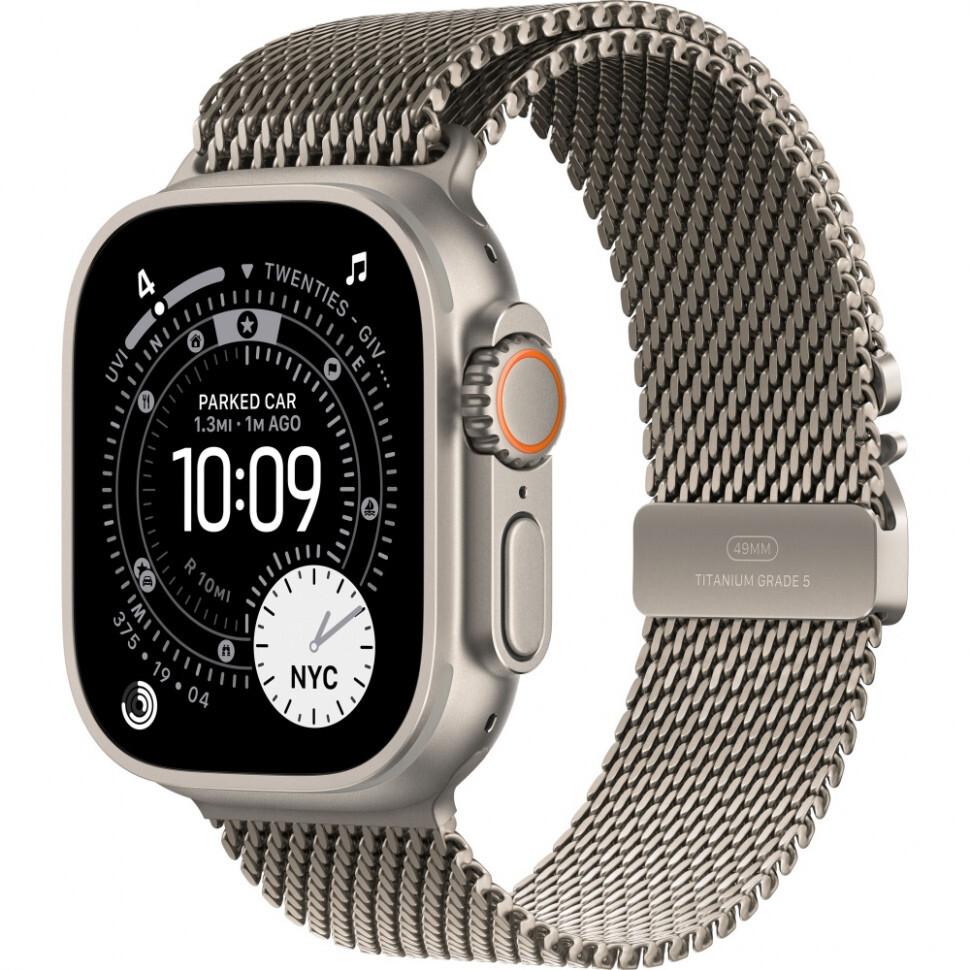 Умные часы Apple Watch Ultra 3 49 мм Natural Titanium Milanese Loop Титановый
