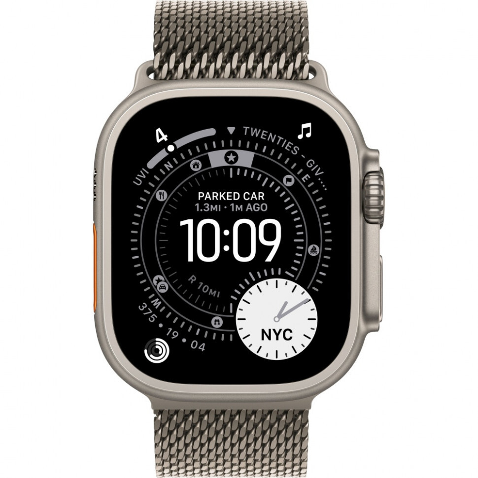 Умные часы Apple Watch Ultra 3 49 мм Natural Titanium Milanese Loop Титановый