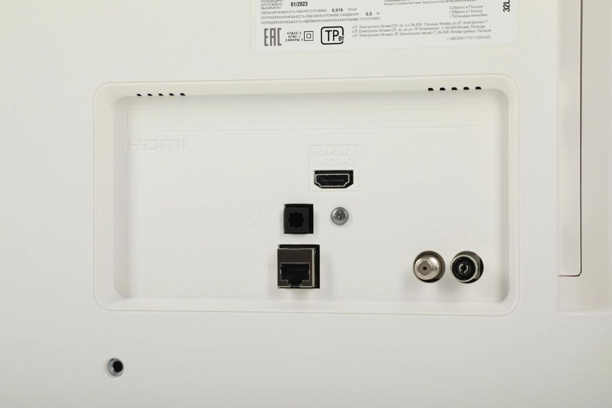 Телевизор LG 32" (81 см) 32LQ63806LC белый