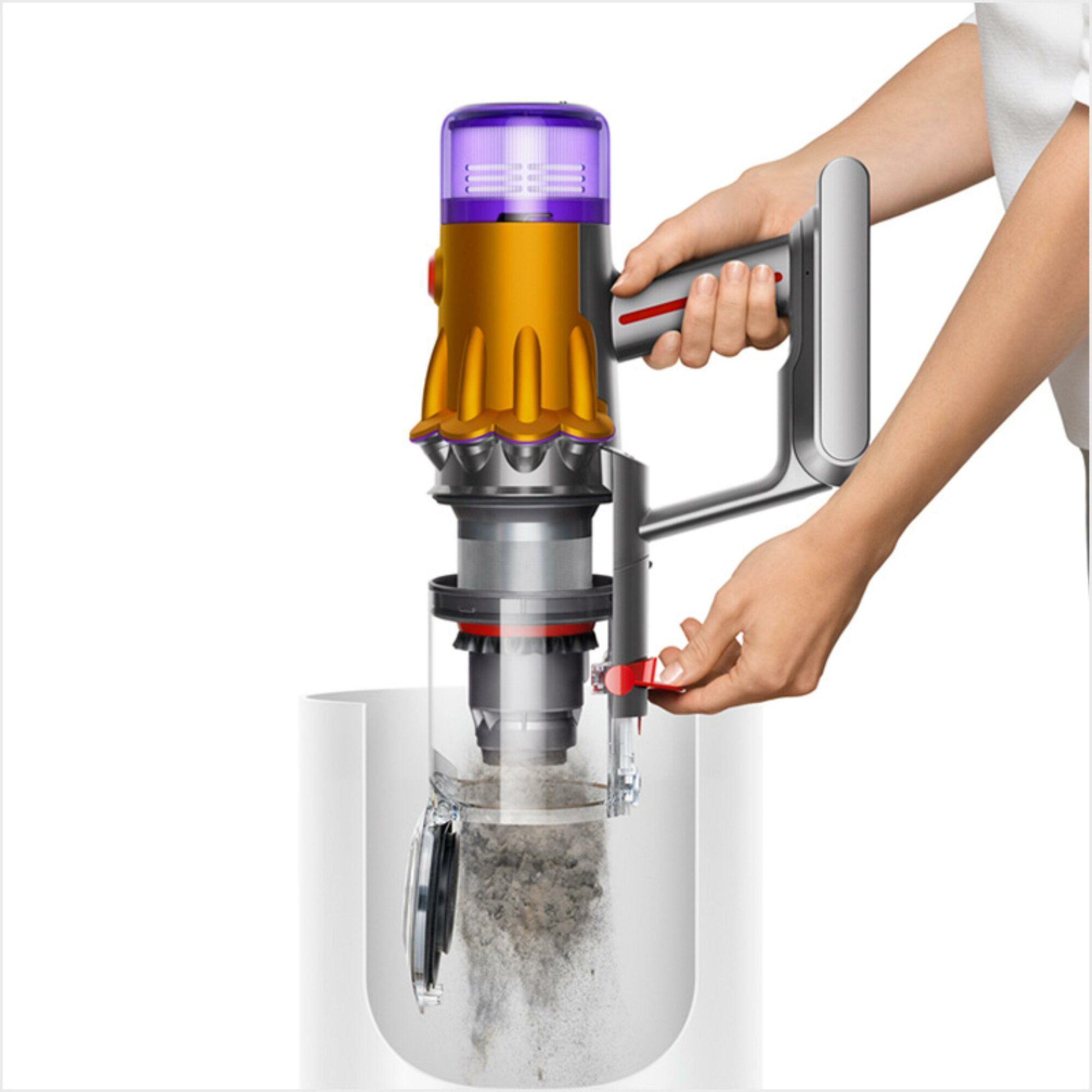 Вертикальный Пылесос Dyson V12S Detect Slim Submarine (SV46) Yellow/Nickel