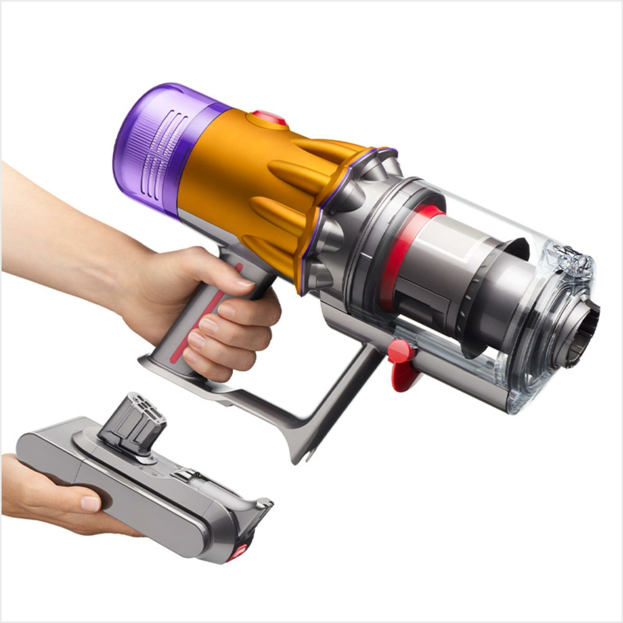 Вертикальный Пылесос Dyson V12S Detect Slim Submarine (SV46) Yellow/Nickel