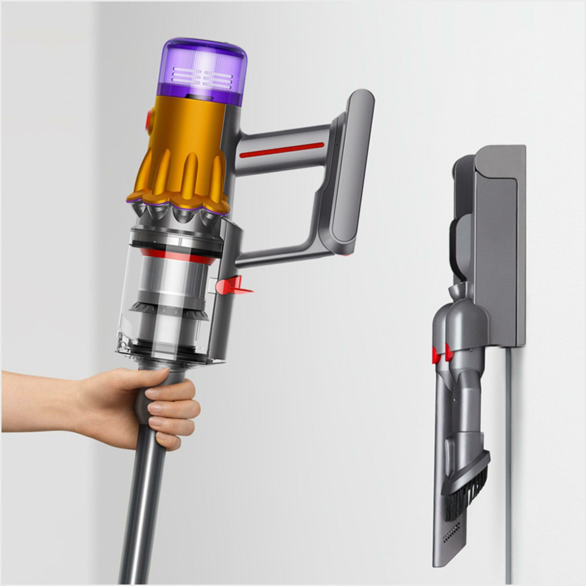Вертикальный Пылесос Dyson V12S Detect Slim Submarine (SV46) Yellow/Nickel