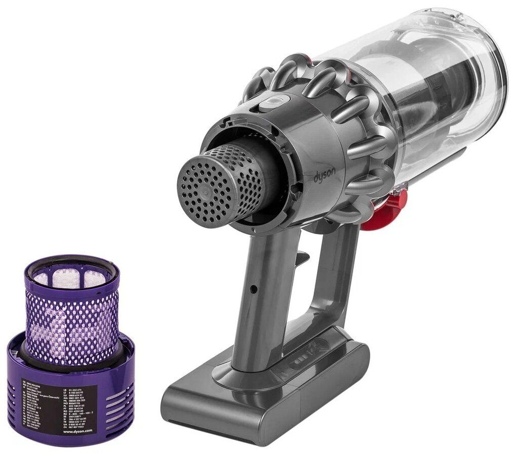 Пылесос Dyson Cyclone V10 Absolute (SV27) 2021 UK, nickel/copper