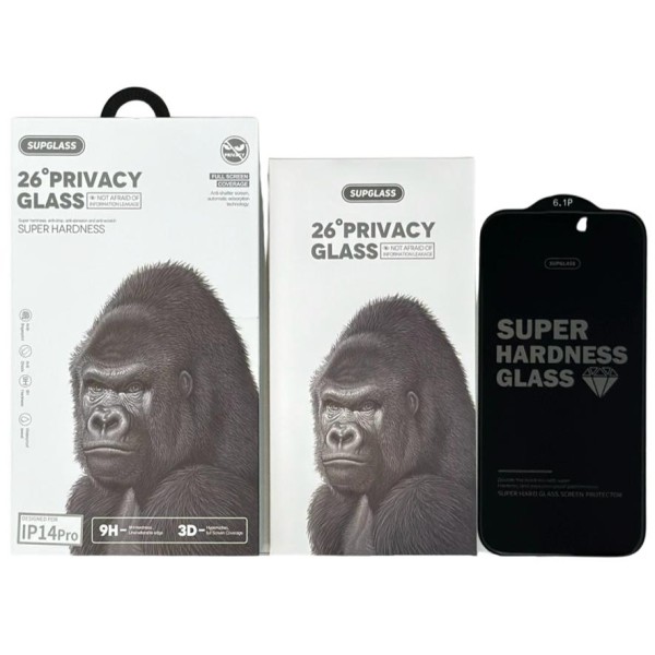 Защитное стекло SupGlass XC-12 Full Screen Coverage 26° для iPhone 14 Pro