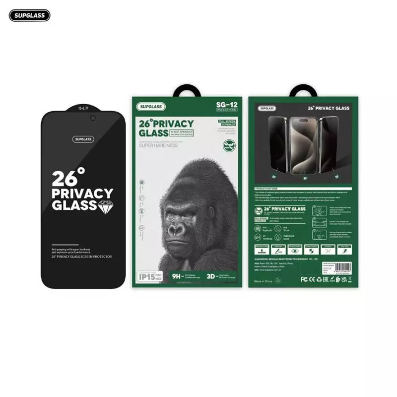 Защитное стекло SUPGLASS SG-12 Privacy Glass для iPhone 16 Pro Max