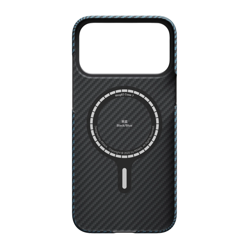 Чехол Pitaka Ultra-Slim Case для iPhone 17 Pro Max, синий