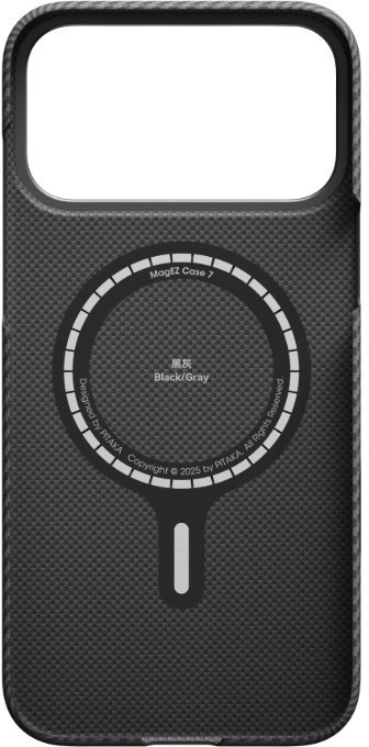 Чехол Pitaka Slim Case для iPhone 17 Pro Max, черный