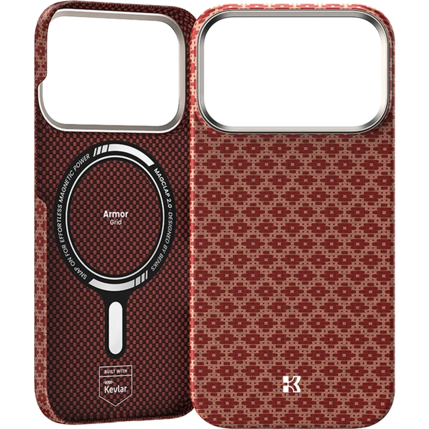 Чехол кевларовый Benks ArmorAir ArmorGrid iPhone 17 Pro Max Оранжевый