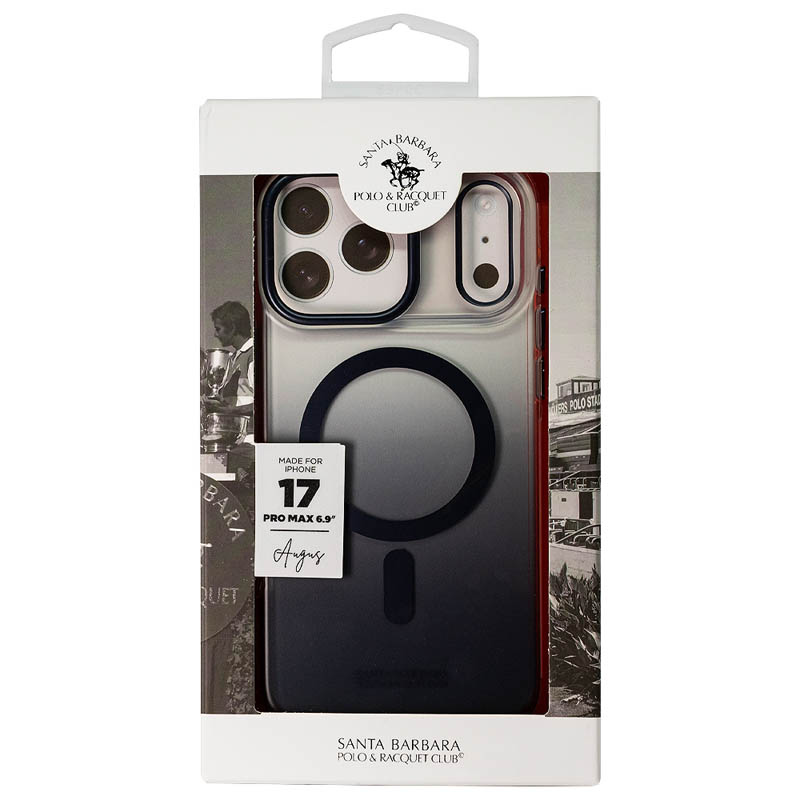 Чехол SANTA BARBARA для iPhone 17 Pro Max Augus Magsafe, Темно-синий