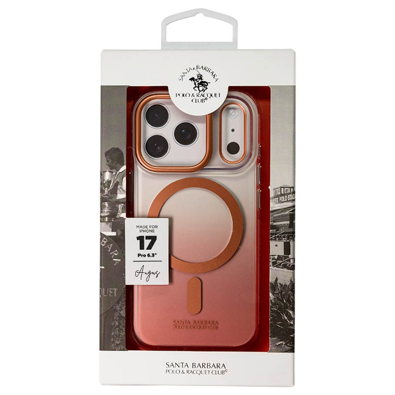 Чехол SANTA BARBARA для iPhone 17 Pro Augus Magsafe, Золото