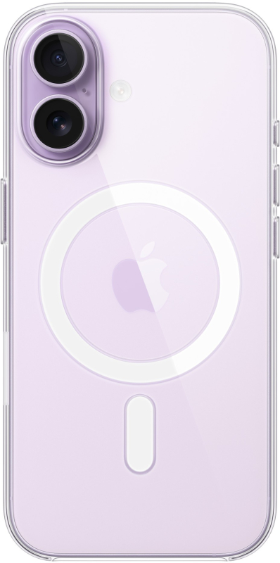 Чехол Apple для iPhone 17 Clear MagSafe, прозрачный