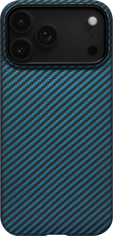 Чехол Pitaka Slim Case для iPhone 17 Pro, черный+синий