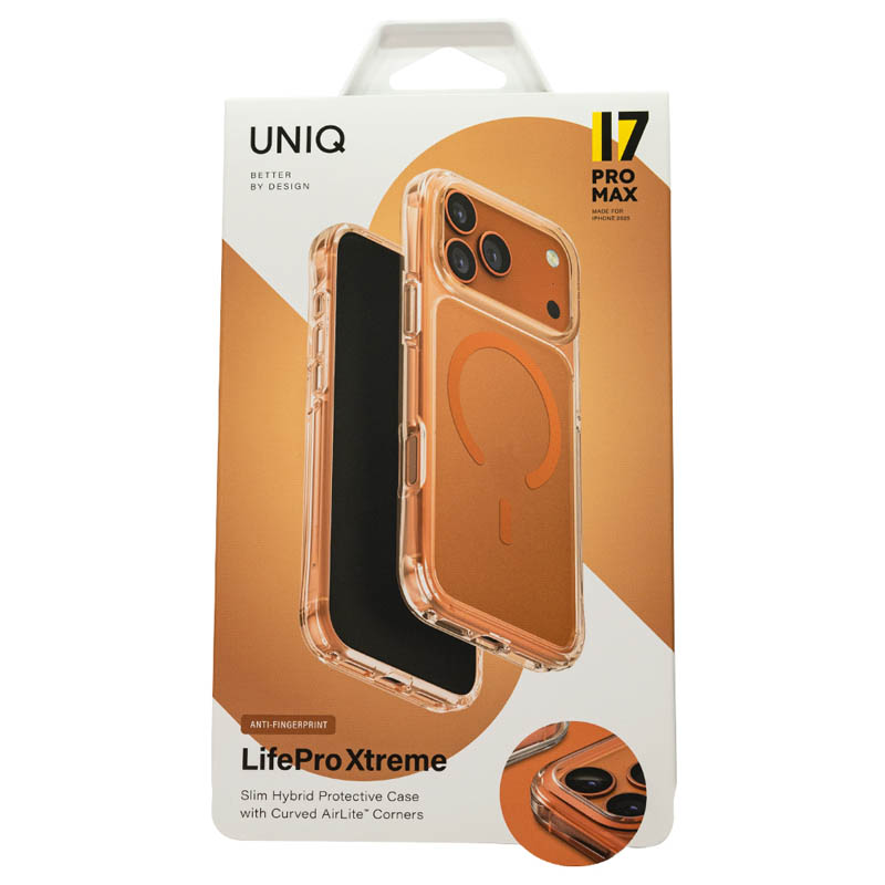 Чехол Uniq для iPhone 17 Pro Max Lifepro Xtreme AF (MagSafe), Оранжевый