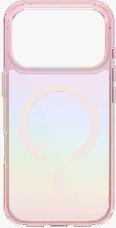 Чехол Uniq для iPhone 17 Pro Iridescia (holographic) (Magsafe), Розовый