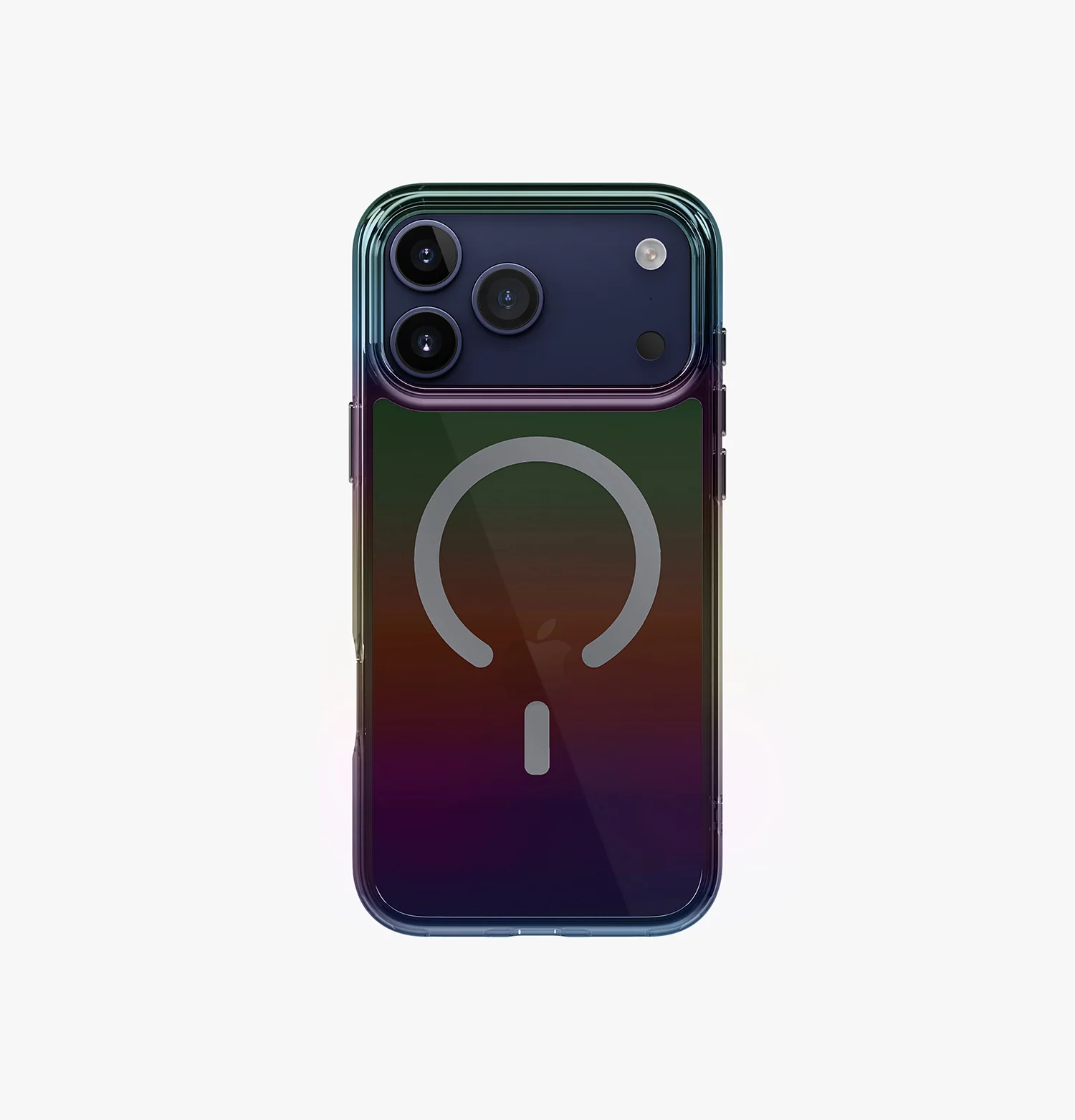 Чехол Uniq для iPhone 17 Pro Max Iridescia (holographic) (Magsafe), Прозрачный тёмный