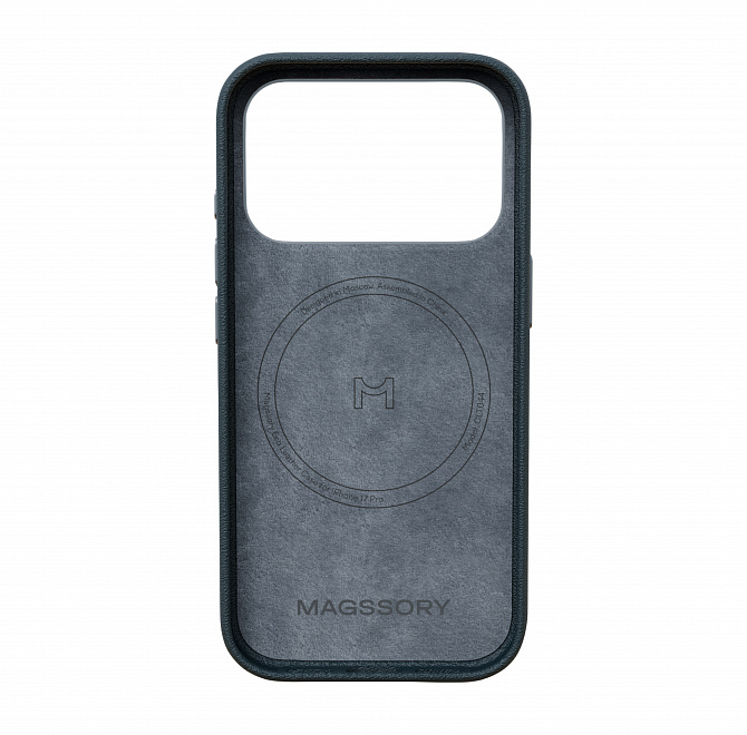 Чехол Magssory Eco-Leather Case для iPhone 17 Pro с MagSafe, Midnight