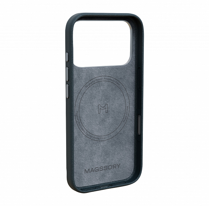 Чехол Magssory Eco-Leather Case для iPhone 17 Pro с MagSafe, Midnight