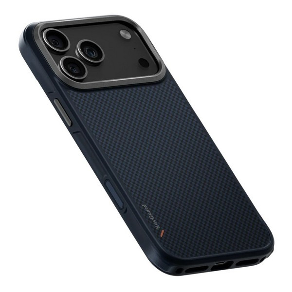 Чехол Uniq для iPhone 17 Air KEVA Kevlar Trabce Blue (MagSafe)