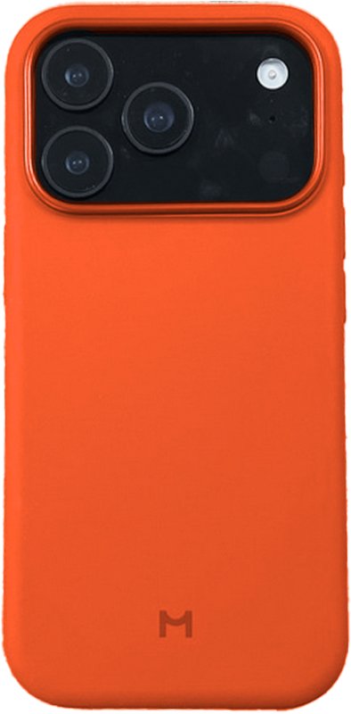 Чехол Magssory для Apple iPhone 17 Pro Max, силикон, с магнитами, с MagSafe, Orange