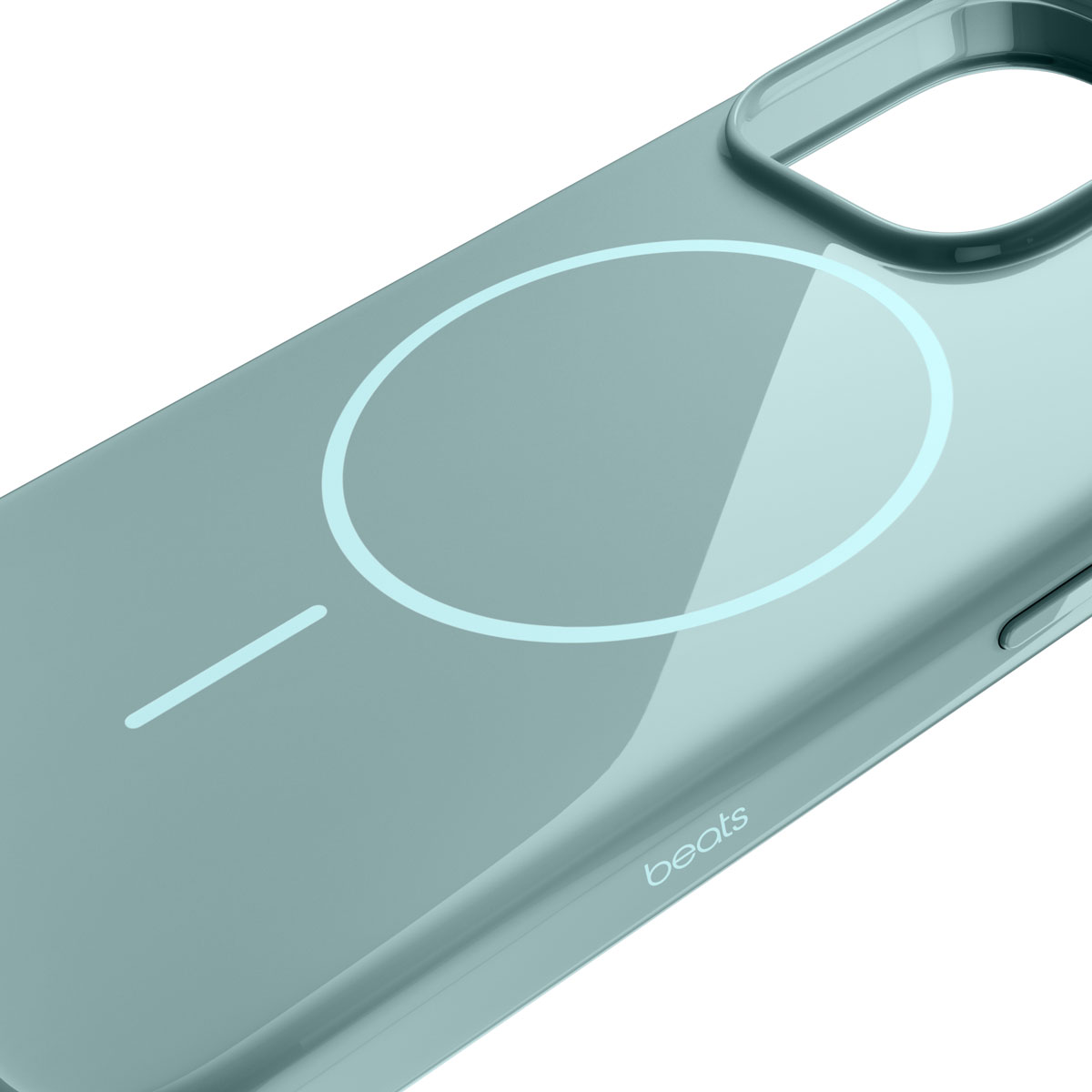 Чехол с поддержкой MagSafe Beats для iPhone 16 Pro Max (Голубой | Riptide Blue)