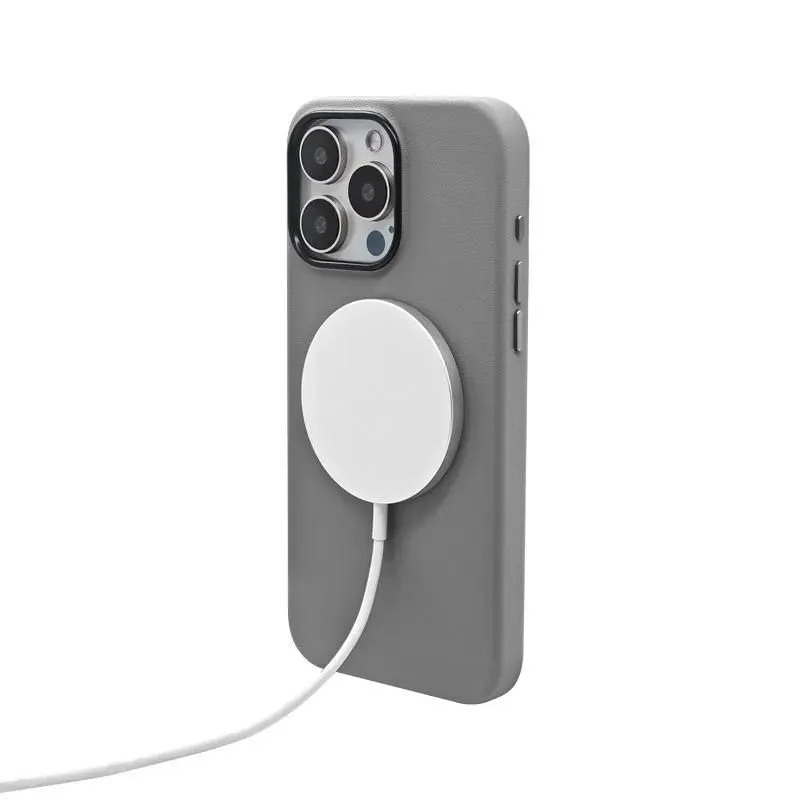 Чехол Leather Case with MagSafe KZDOO Mag Noble Collection для iPhone 15 Pro Max, цвет  Серый