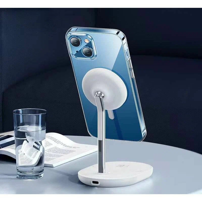 Чехол Hoco Magnetic series airbag anti-fall protective shell Силиконовый для iPhone 15 Pro Прозрачный Термополиуретан1561MT