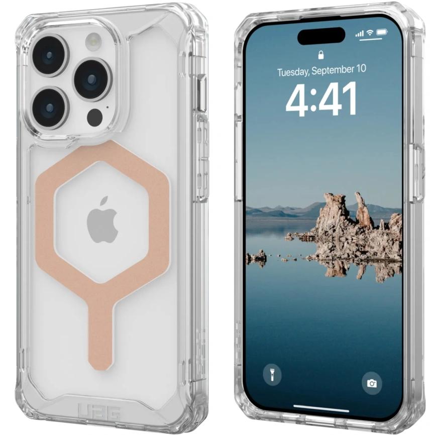 Чехол с поддержкой MAGSAFE Uag Plyo для iPhone 15 Pro Max, цвет  Розовый