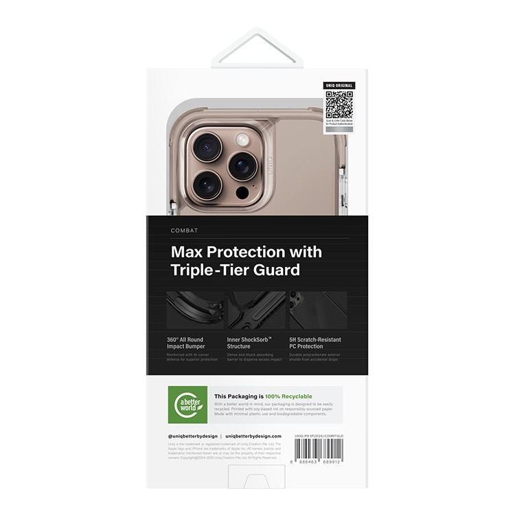 Чехол Uniq для iPhone 16 Pro Max  Combat Taupe Gold (MagSafe) IP6.9P24COMTGLD