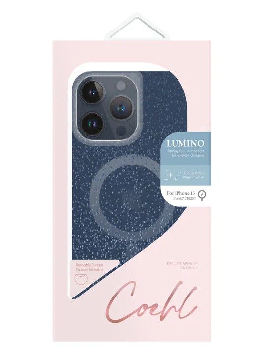 Uniq  iPhone 15 Pro Max чехол COEHL Lumino Prussian Blue (MagSafe)