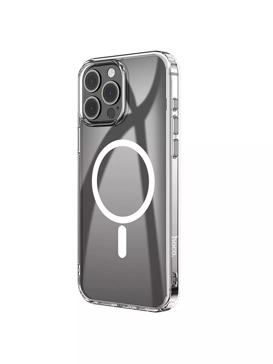 Чехол Hoco  Magnetic Smartphone CASE для iPhone 15 Pro Max Прозрачный