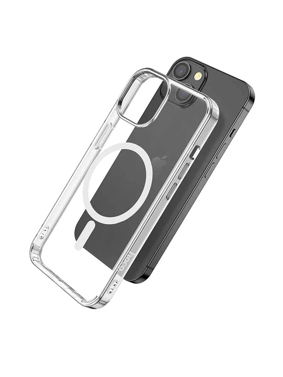 Чехол Hoco  Magnetic Smartphone CASE для iPhone 15 Plus Прозрачный