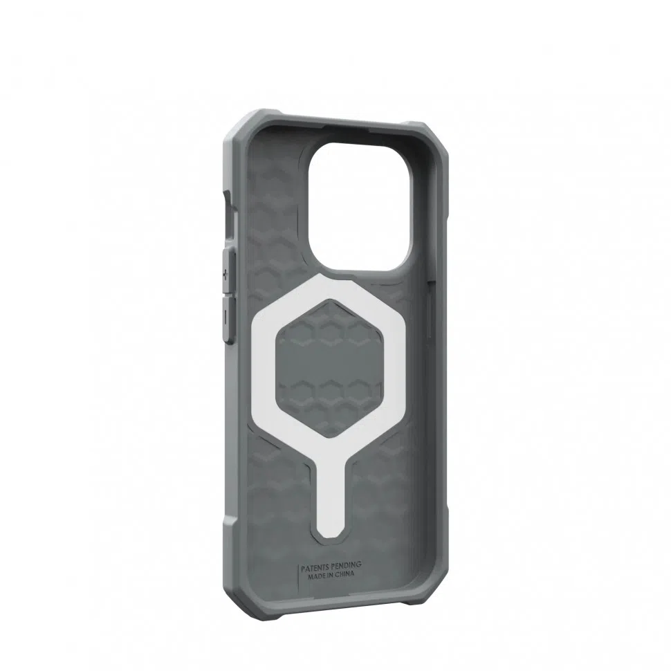 Чехол с поддержкой MAGSAFE UAG Essential Armor для iPhone 15 Pro Max, цвет Серебро