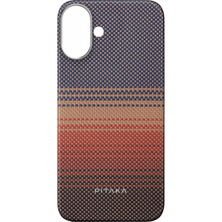 Чехол Pitaka Tactile Woven case для iPhone 16 Plus - Sunset