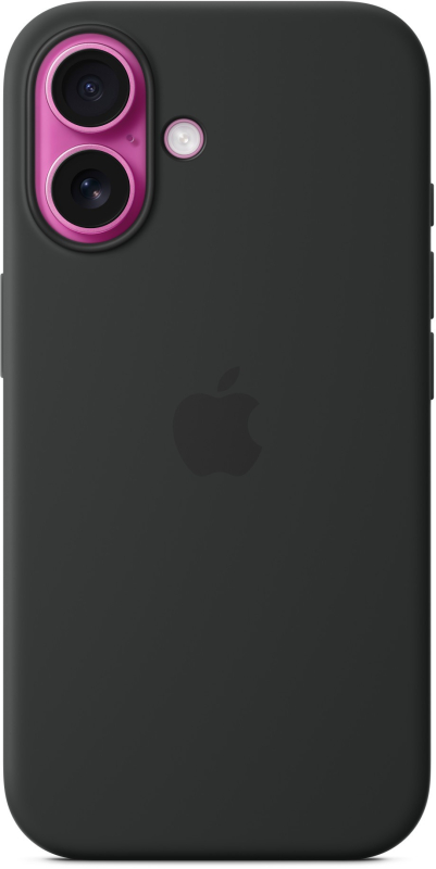 Чехол Apple для iPhone 16 Silicone with MagSafe, черный