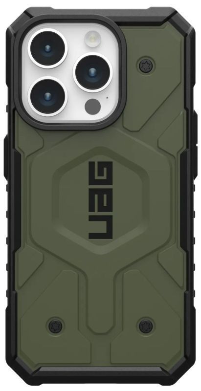 Чехол UAG Pathfinder MagSafe для iPhone 15 Pro Max, Оливковый