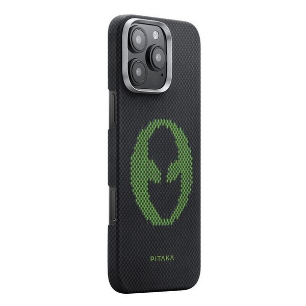Чехол PITAKA Aries Tactile Woven Case для iPhone 16 Pro Max, принт Alien