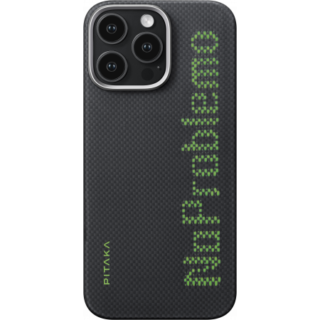 Чехол PITAKA Aries Tactile Woven Case для iPhone 16 Pro Max, принт NoProblemo