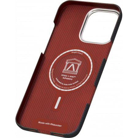 Чехол PITAKA Aries Tactile Woven Case для iPhone 16 Pro Max, принт NoProblemo