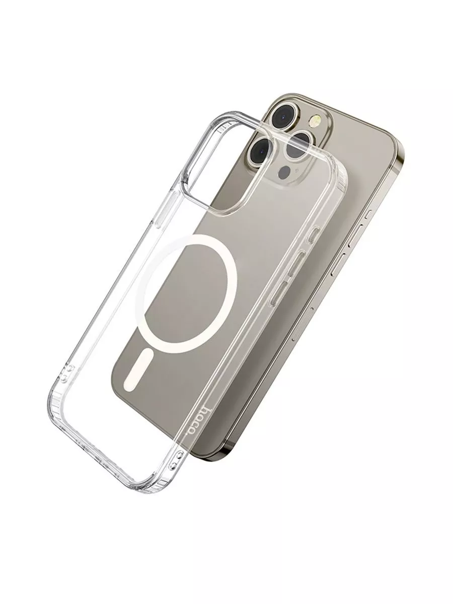 Чехол Hoco  Magnetic Smartphone CASE для iPhone 15 Pro Прозрачный
