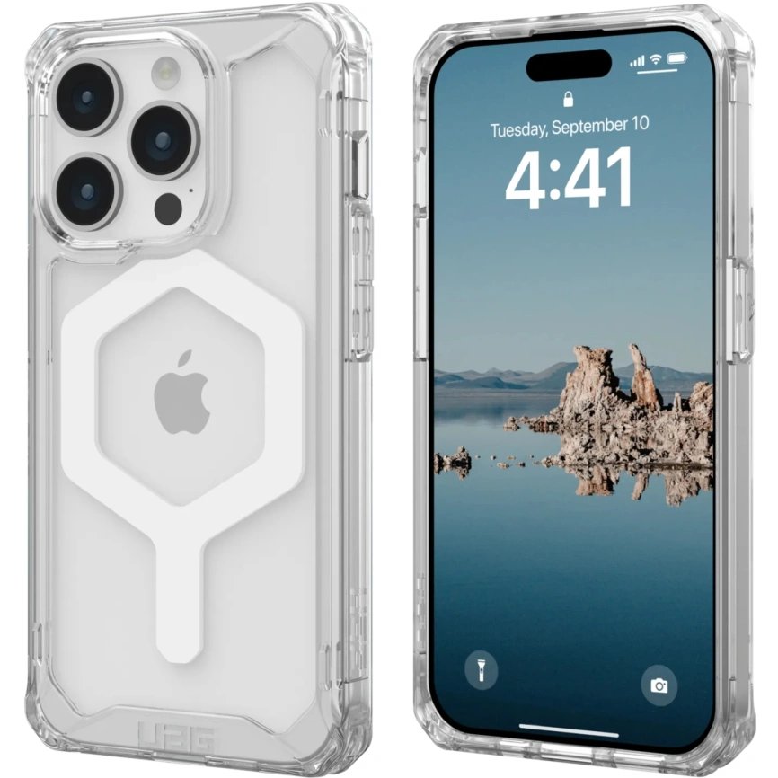 Чехол с поддержкой MAGSAFE Uag Plyo для iPhone 15 Pro Max, цвет  Белый